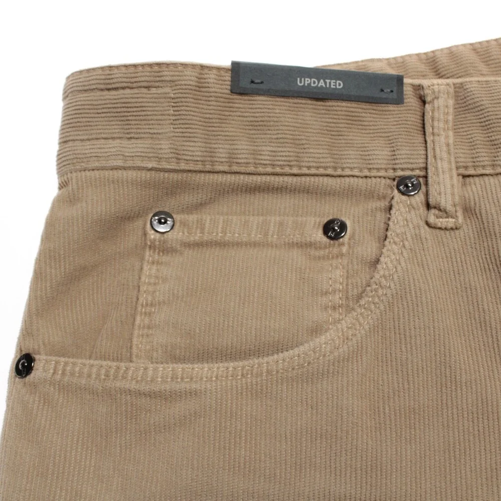 PT Torino NWT 5 Pocket Jean Cut Corduroy Pants Size 38 US Jazz in Beige Cotton